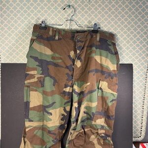 Military Camouflage Cargo Pants Large Long